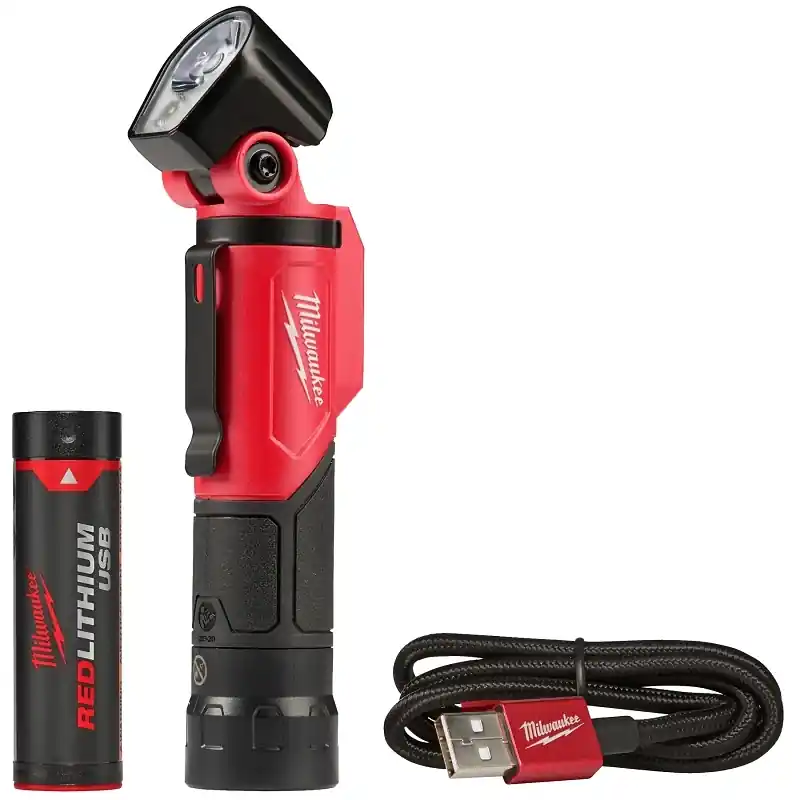 Redlithium Led Aluminum Usb Rechargeable Pivoting Flashlight 500 Lumens