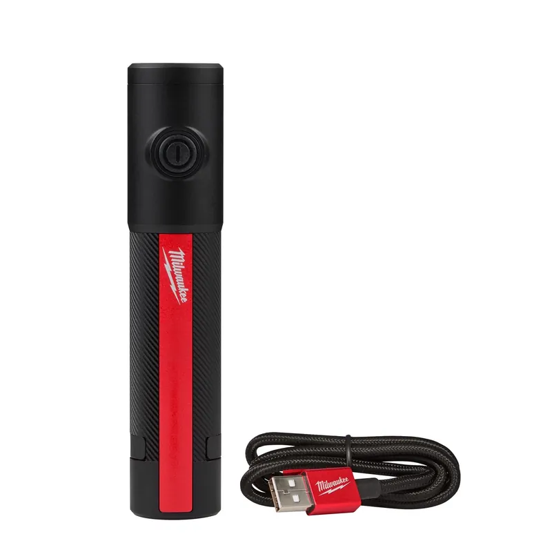 Milwaukee 500 Lm Black/Red LED Rechargeable Rechargeable Flashlight