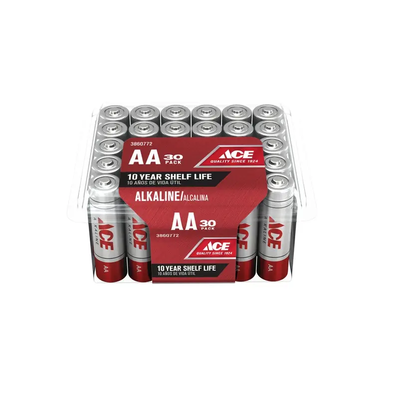 Ace AA Alkaline Batteries 30 Pk Boxed