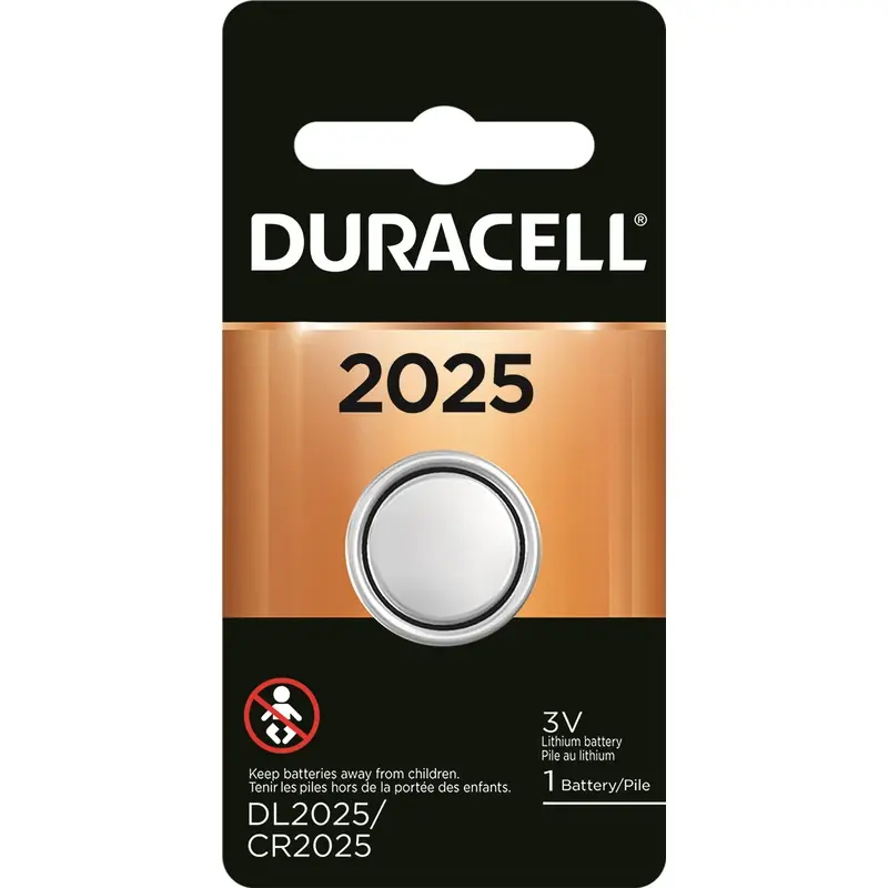 Duracell Lithium Coin 2025 3 V 165 MAh Medical Battery 1 Pk