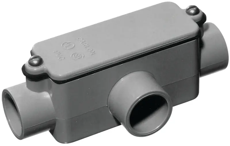 Electrical PVC T Access Fitting, 2-In.