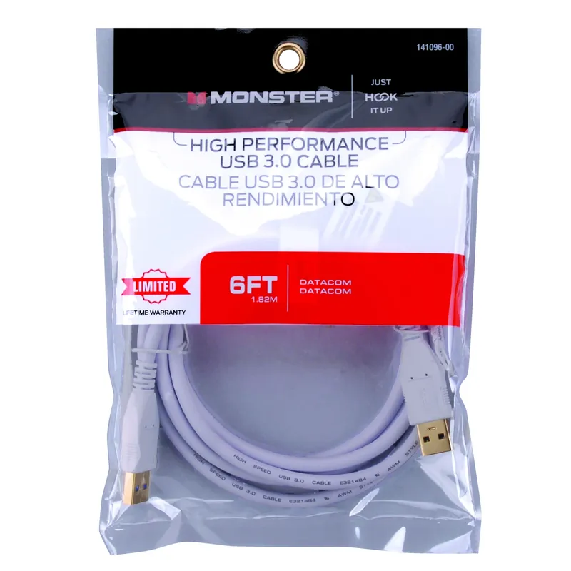 Just Hook It Up 6 Ft. Usb 3.0 A/a Cable - High Speed Data Transfer