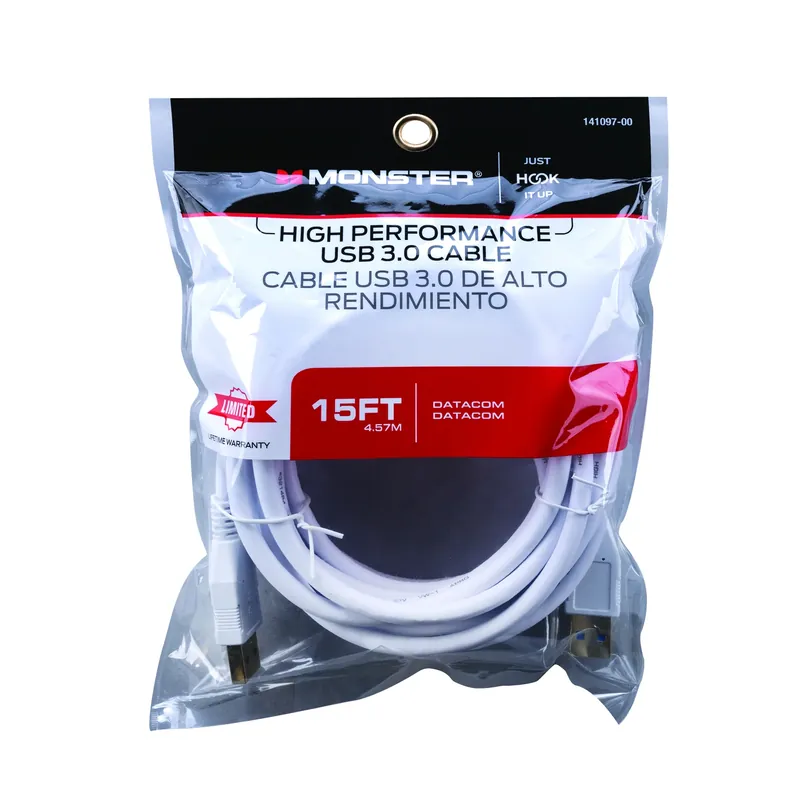 Just Hook It Up 15 Ft. L Usb 3.0 A/a Cable