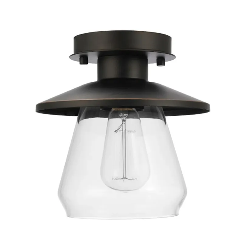 Semi-Flush Mount Pendant, Bronze