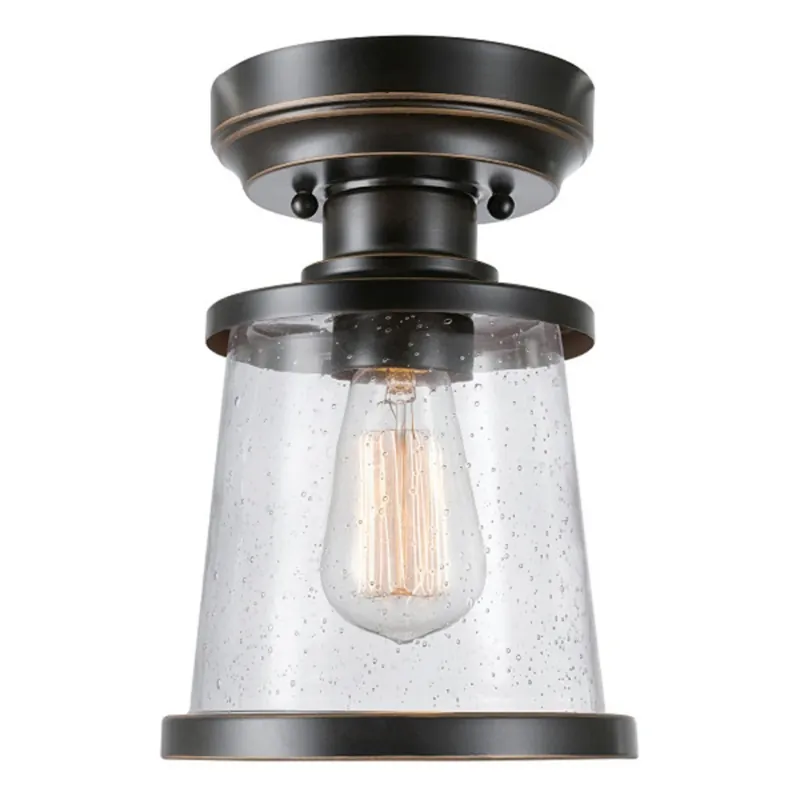 Charlie 9.6 In. H X 6.7 In. W X 6.7 In. L Oil Rubbed Bronze Ceiling Light