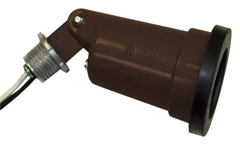 Switch Controlled Bronze Lamp Holder Kit Hardwired Par38 Compatible