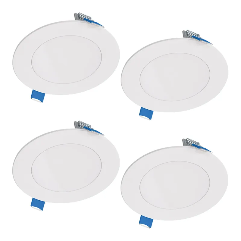 3008724 4 In. 10.1W HLB Lite LED Recessed Direct Mount Light Trim - Matte White