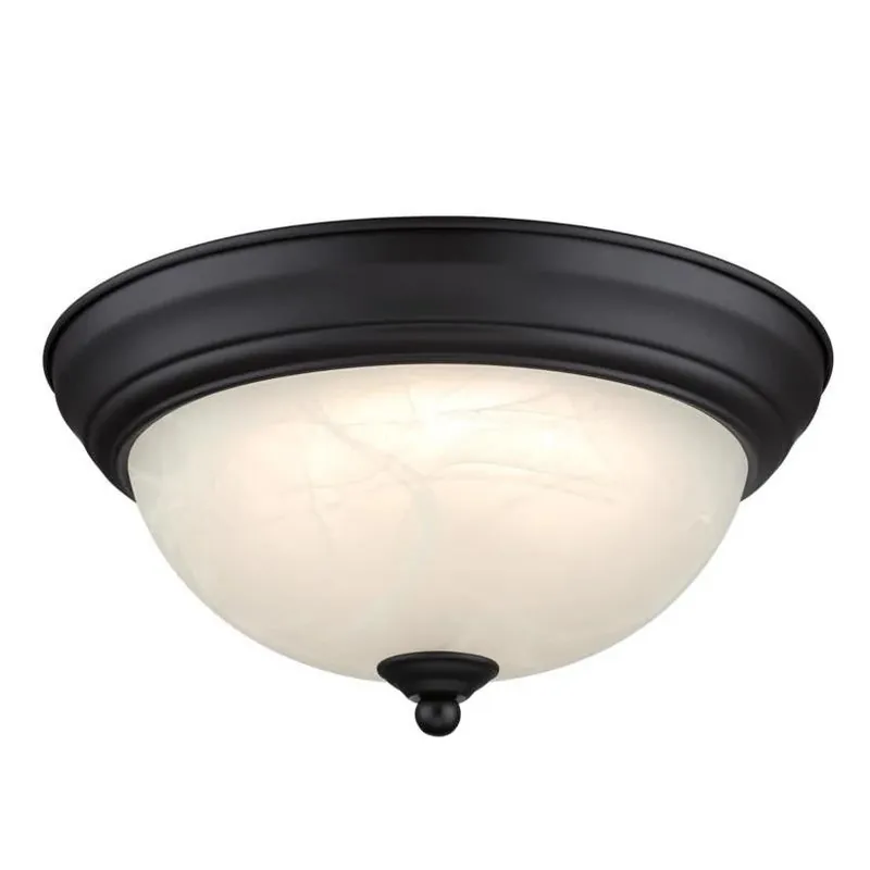 Westinghouse Dubrow 6137200 LED Flush‑Mount Ceiling Light – Black‑Bronze, Dimmable, 5‑Color Temp