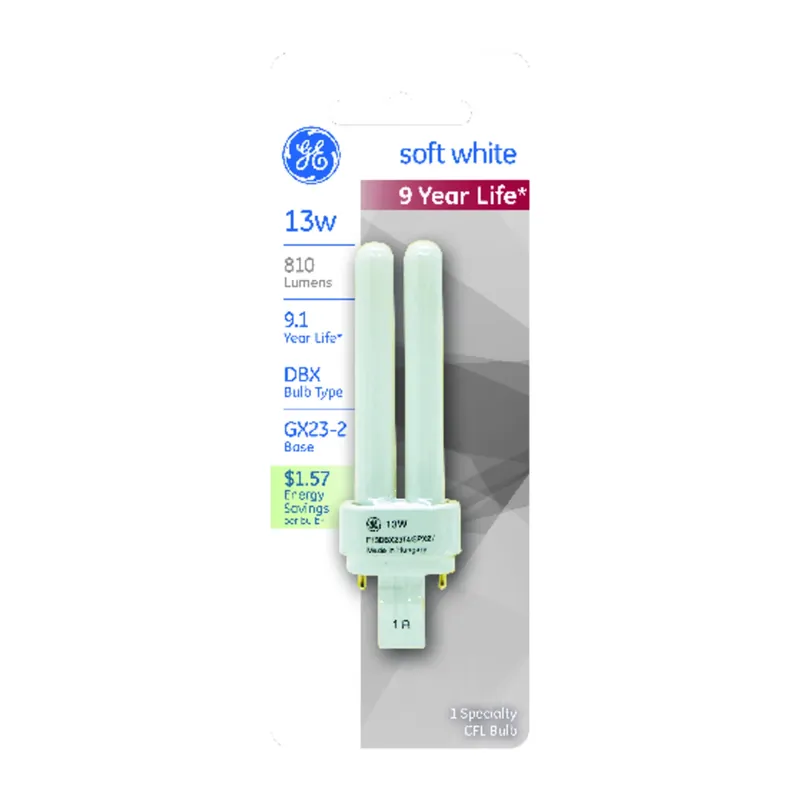 Double Biax CFL Replacement Light Bulb, 13 Watt