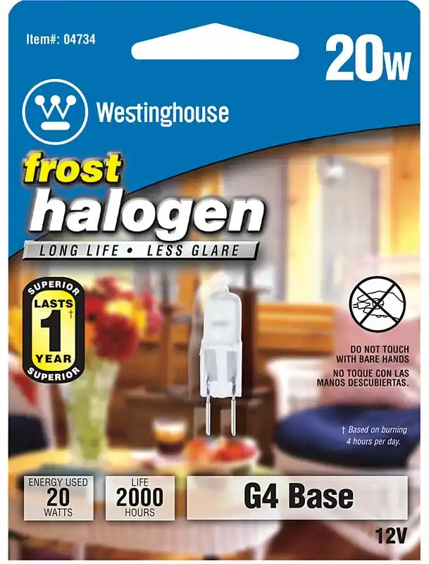 Westinghouse 20 W T2.5 Decorative Halogen Bulb 290 Lm Bright White 1 Pk