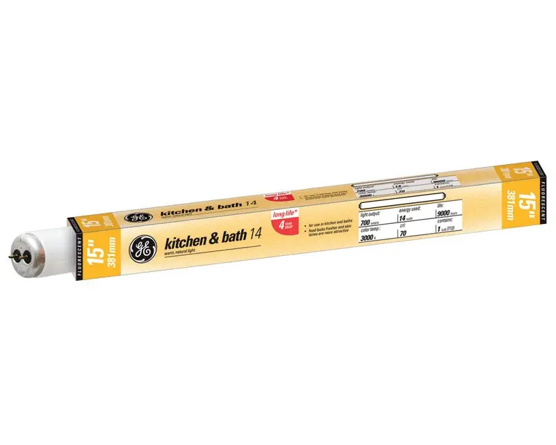GE 14 Watts T12 15 In. Warm White Fluorescent Bulb 700 Lumens Linear 1 Pk