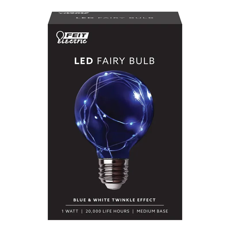 Feit G25 E26 (Medium) LED Bulb Daylight 1 Watt Equivalence 1 Pk