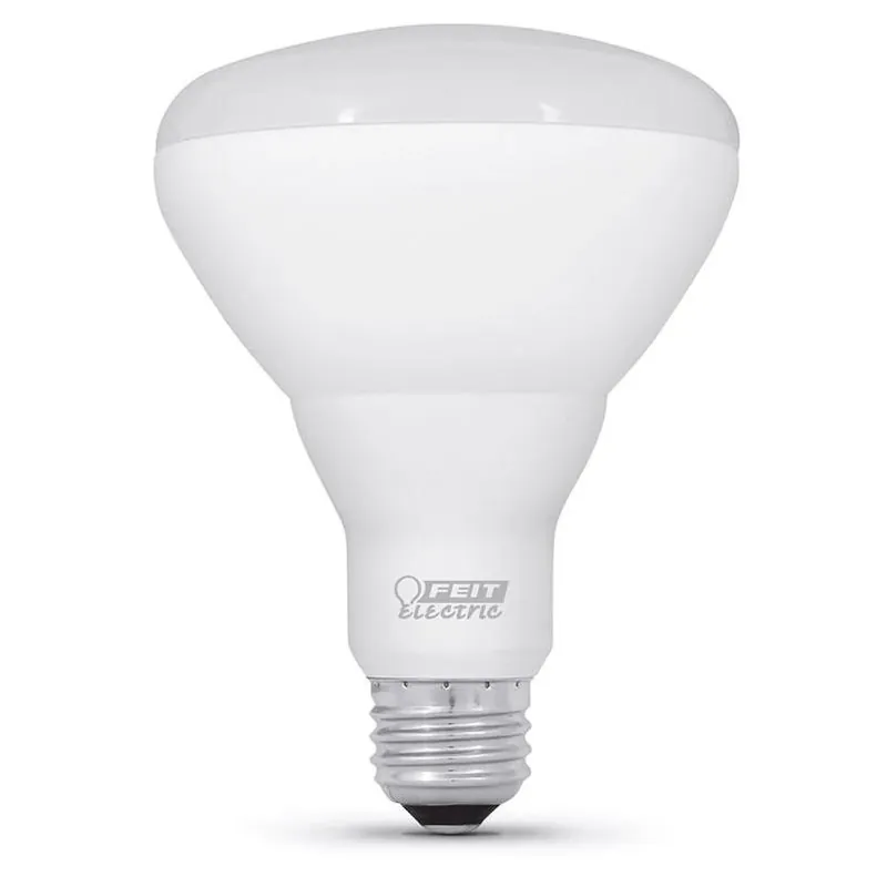 Feit Adjustable White BR30 LED Bulb – 65W Equivalent, Dimmable, 6‑Pack