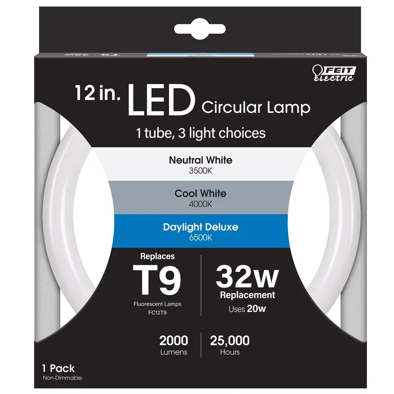 Feit T9 4-Pin LED Tube Light Color Changing 32 Watt Equivalence 1 Pk