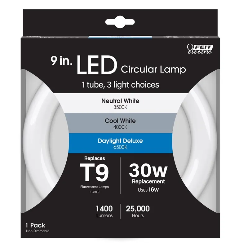 Feit T9 4-Pin LED Tube Light Color Changing 30 Watt Equivalence 1 Pk
