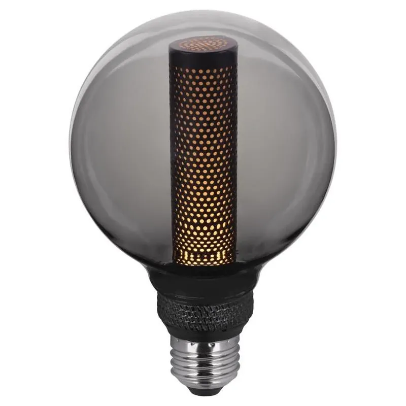 Globe Electric G30 E26 LED Soft White 3W Decorative Bulb – Dimmable Smoke Finish