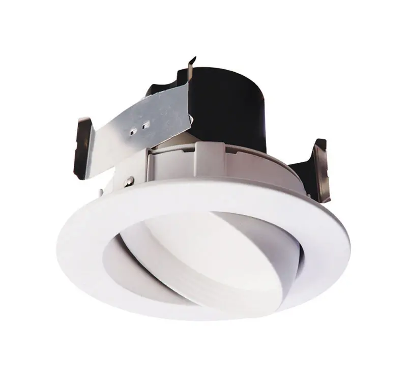 LED Retrofit Trim & Gimbal, White, 10-Watt, 4-In.