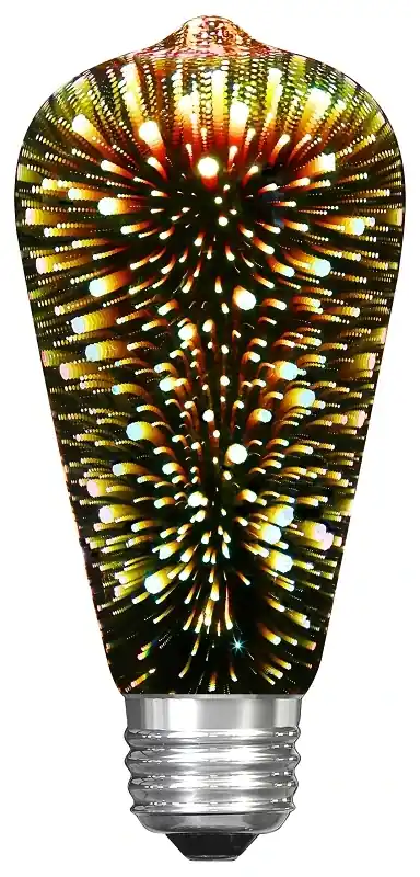 Feit ST19 E26 (Medium) LED Bulb Multi-Colored 2 Watt Equivalence 1 Pk