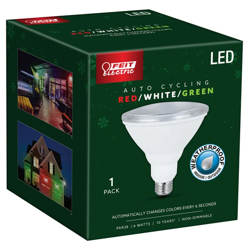 Feit PAR38 E26 (Medium) LED Bulb Color Changing 6 Watt Equivalence 1 Pk