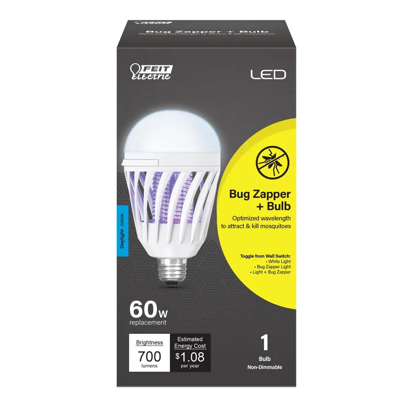 3004583 60 Watt Equivalence A19 E26 LED Bug Zapper Bulb, Daylight