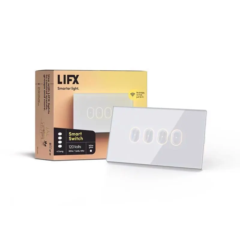 LIFX Smart Home 15 Amps Single Pole Smart Smart-Enabled Switch White 1 Pk