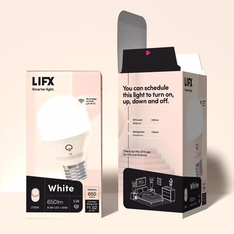 LIFX Smart Home A19 E26 (Medium) Smart-Enabled LED Bulb White 50 Watt Equivalence 1 Pk