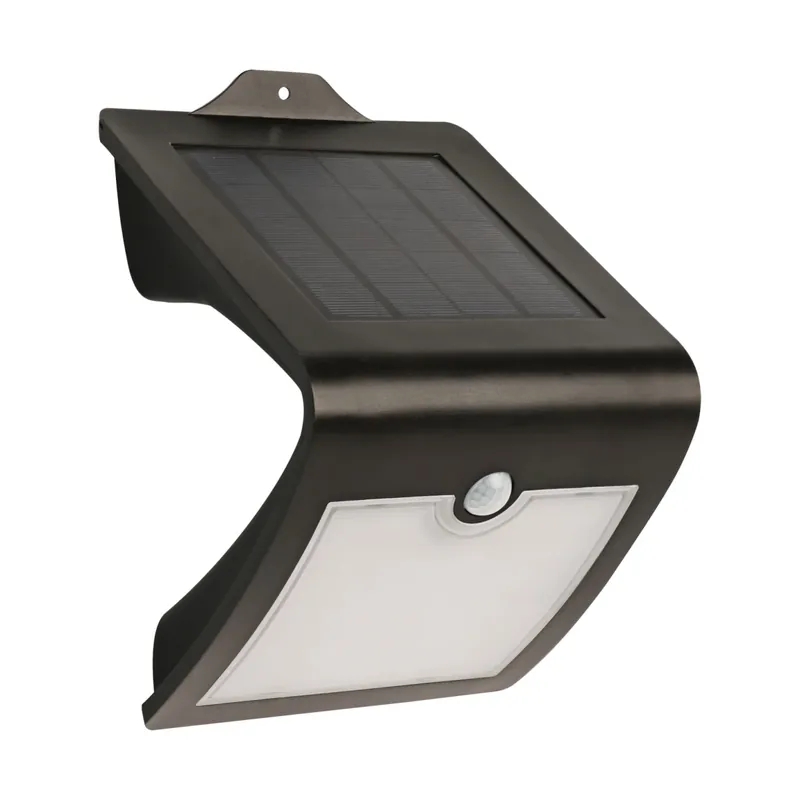 Led Motion-sensing Solar Powered Security Floodlight, Model Sv6/blk/sol, Black
