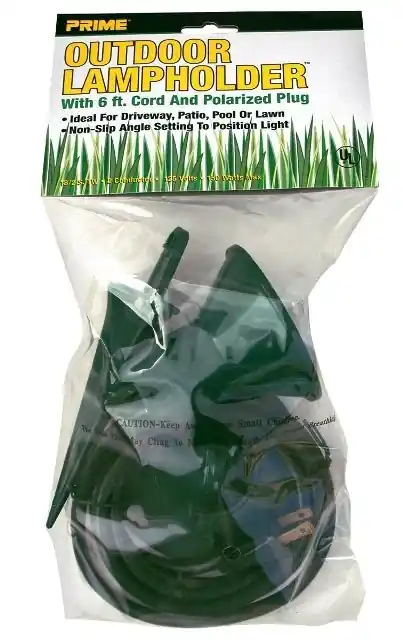 Flh10506 150-watt Green Floodlight Holder With 6 Feet 18/2 Sjtw Power Cord