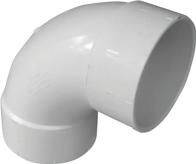 IPEX Canplas 6 In. SDR 35 90 Deg. PVC Sewer And Drain Sanitary Elbow (1/4 Bend)
