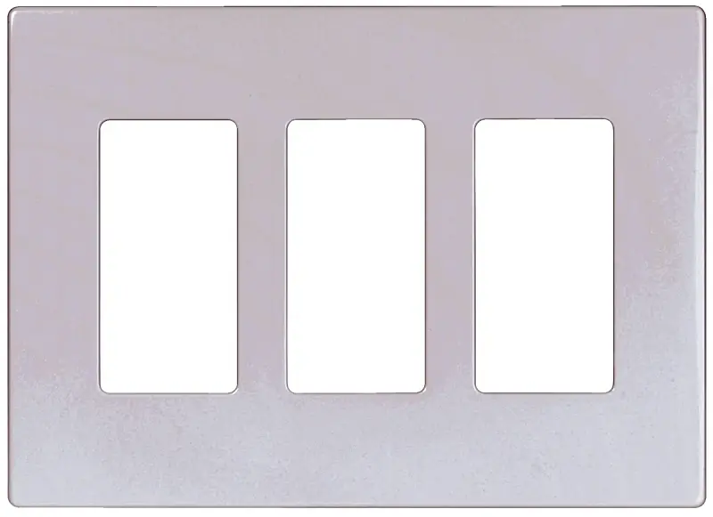 3-gang White Screwless Decorator Wall Plate Model Pjs263w