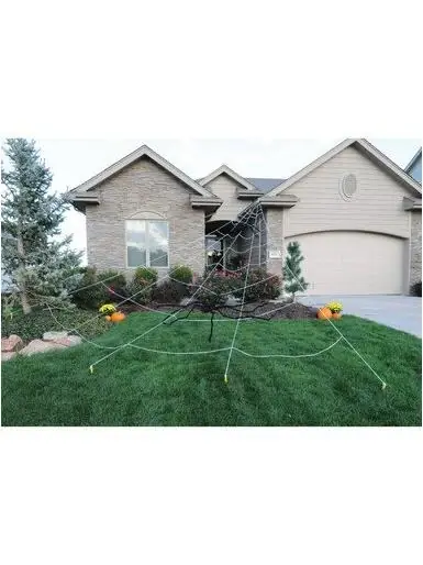 Instant Mega Spider Web Halloween Decoration For Yards - Funworld Model 243150