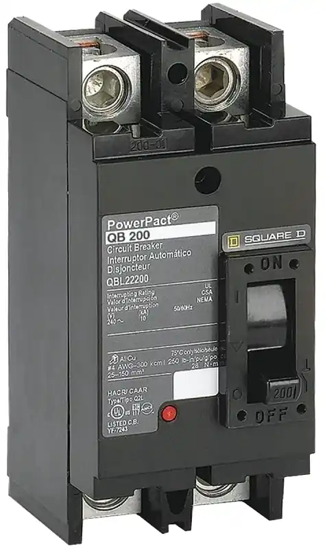 Qbl22200 200 Amp Double Pole Circuit Breaker For 240 Volt Applications
