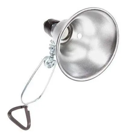 Sl-201pdq6 Silver Clamp Light, 5.5 Inch Utility Reflector Task Light
