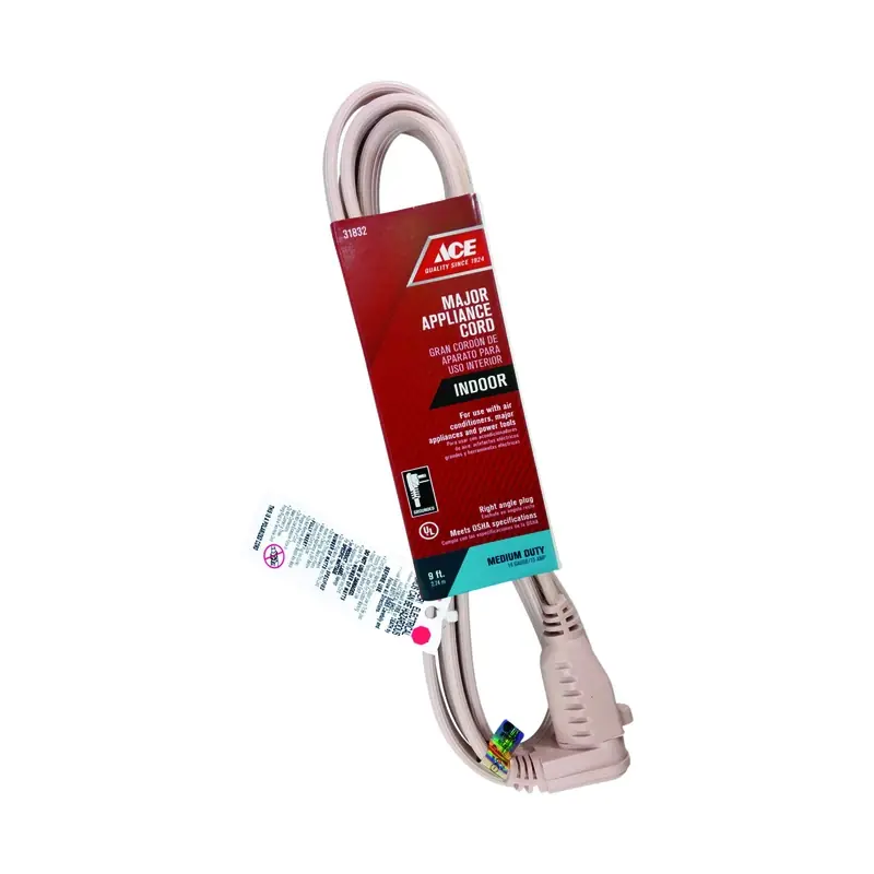 14/3 Spt-3 125 Volt 9 Feet Long Appliance Cord For Indoor Use