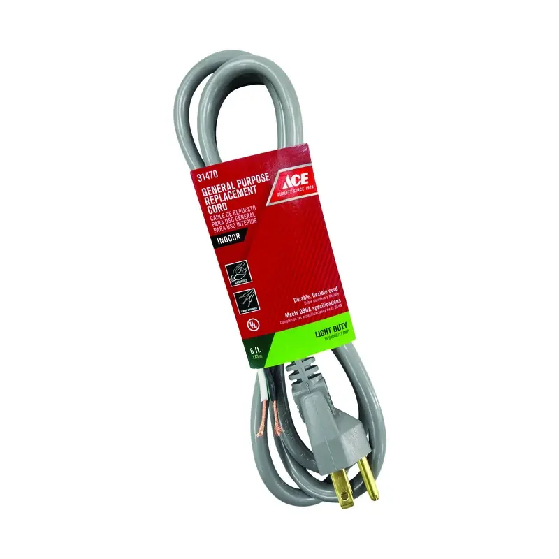 16/3 Sjt 125 Volt 6 Feet Long Appliance Cord