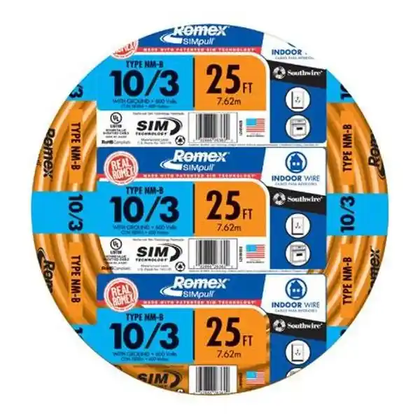 63948421 10/3wg Nmb Wire 25-foot Non-metallic Building Wire