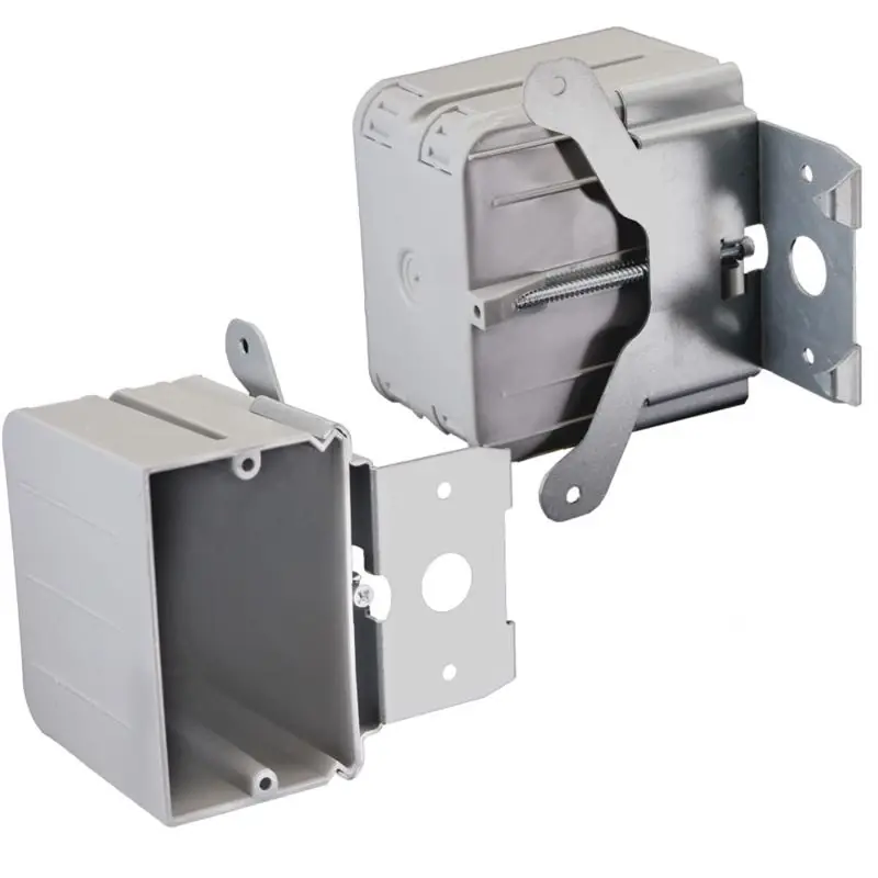 Ez Box 21 Cubic Inch Rectangle Pvc 1 Gang Outlet Box For New And Old Work