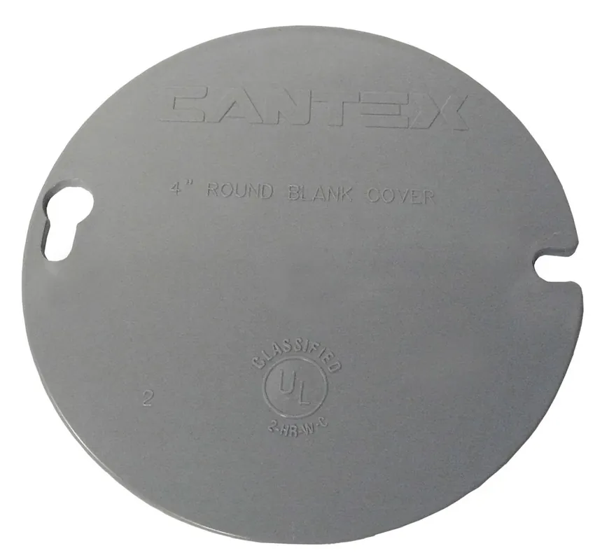 Ez Box Round Pvc Ring Cover For New And Old Work, Gray, 4 Inch