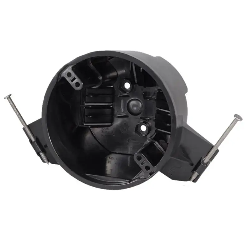 Ez Box New Work 25 Cubic Inch Round Polycarbonate Ceiling Box Black