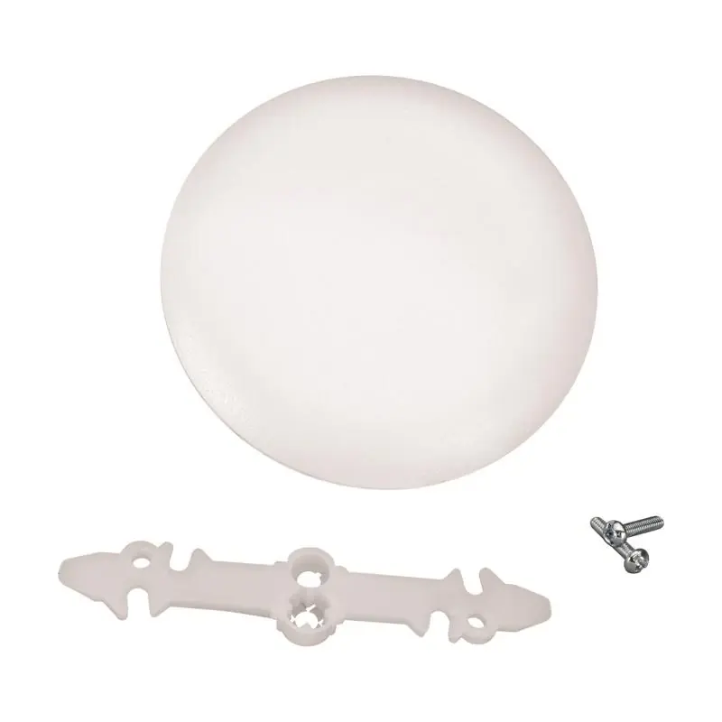 Round Pvc Ceiling Box Cover, 5.39 Diameter, Ul Listed, White
