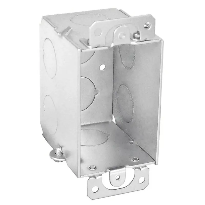 1-gang Steel Welded Conduit Wall Box, Model G601-upc, 2.5 In. Depth