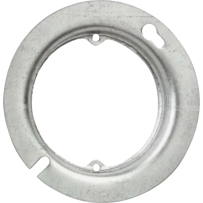 5/8 In. X 4 In. Open Round Steel Raised Cover For Electrical Applications