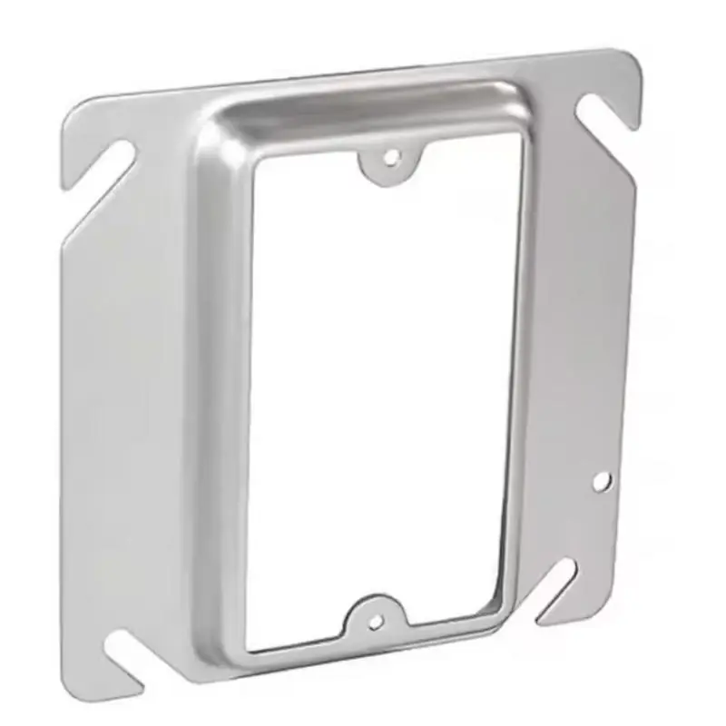 1-device Combination Square Raised Cover 4 In. X 4 In. Steel