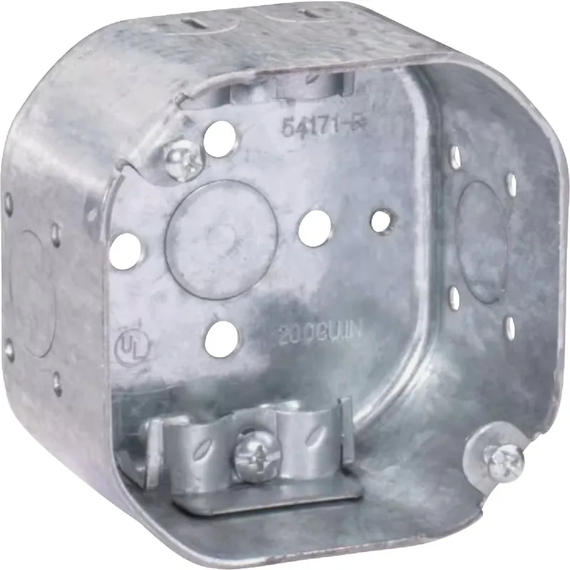 Old Work 4 In. X 4 In. Octagon Box For Ceiling And Wall Fixtures