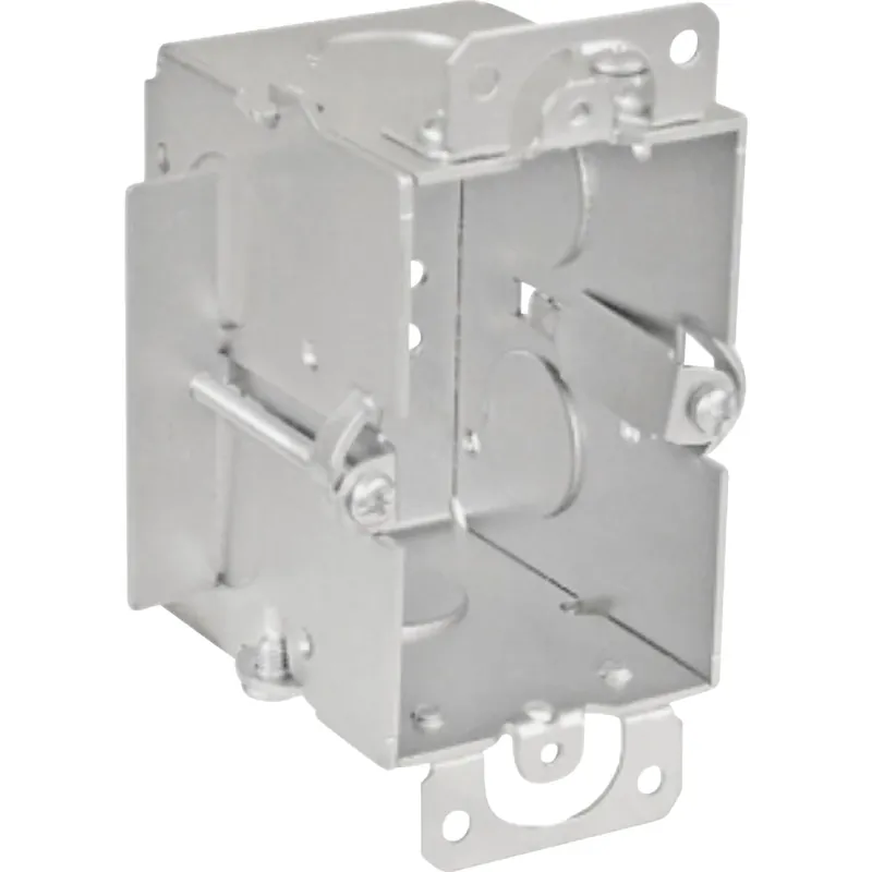 1-gang Steel Welded Switch Wall Box - Ul Listed, Gangable, 14 Cu. In.