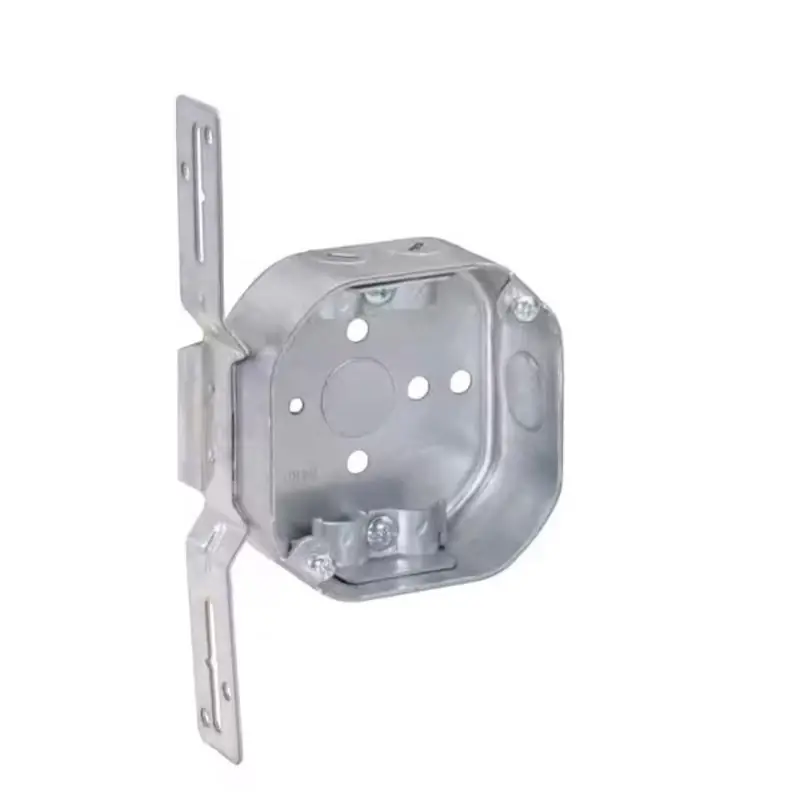 14 Cubic Inch Octagon Galvanized Steel Weatherproof Box For New And Old Work