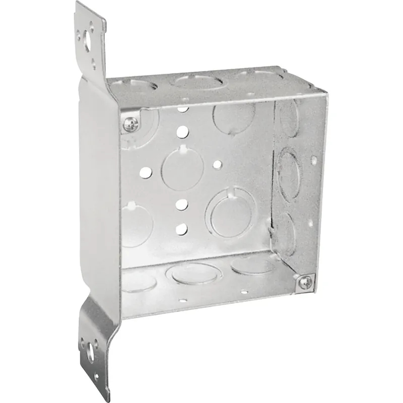 4 In. X 4 In. Welded Steel Square Electrical Box With Knockouts