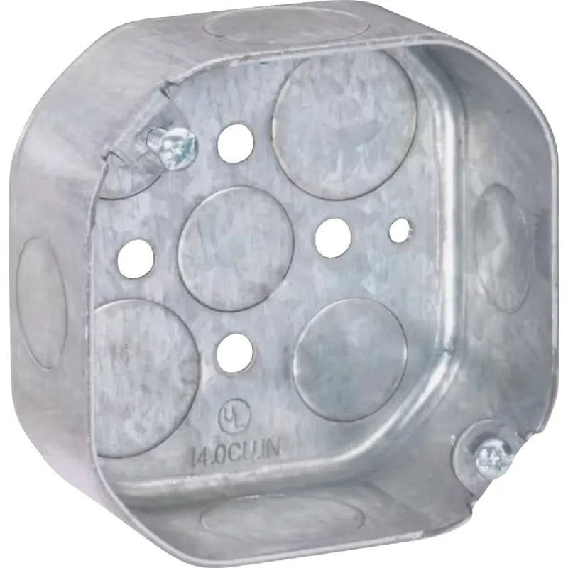 Old Work 4 In. X 4 In. Octagon Box For Ceiling And Wall Fixtures