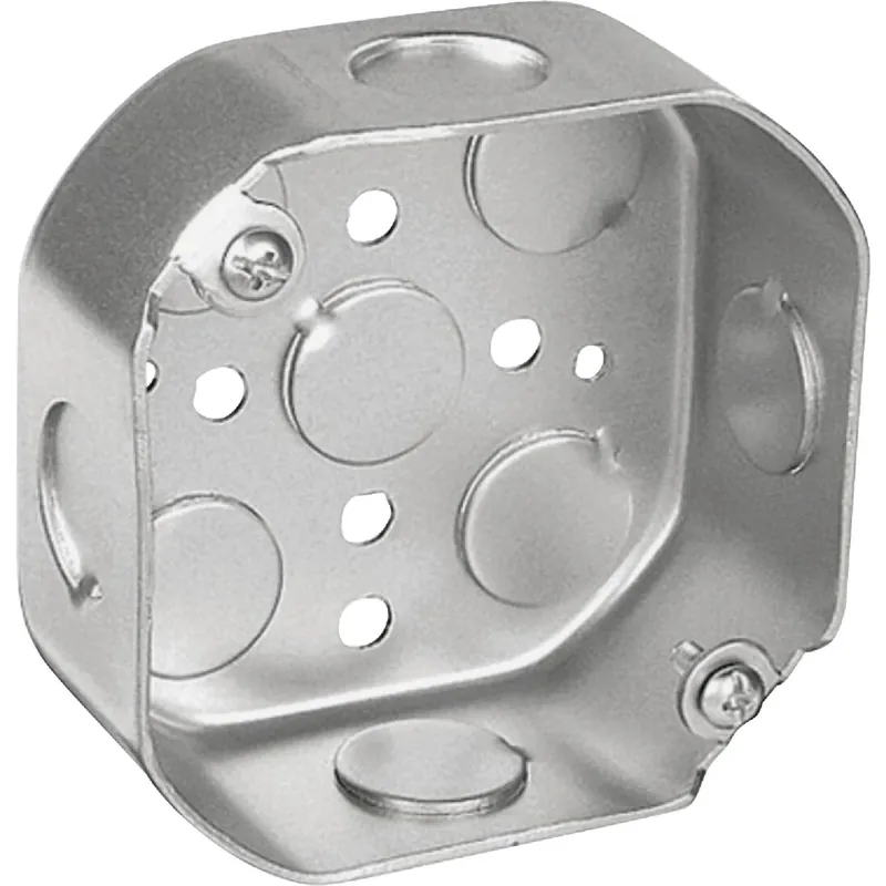 Old Work 3-1/2 In. X 3-1/2 In. Octagon Box - Durable Steel Construction