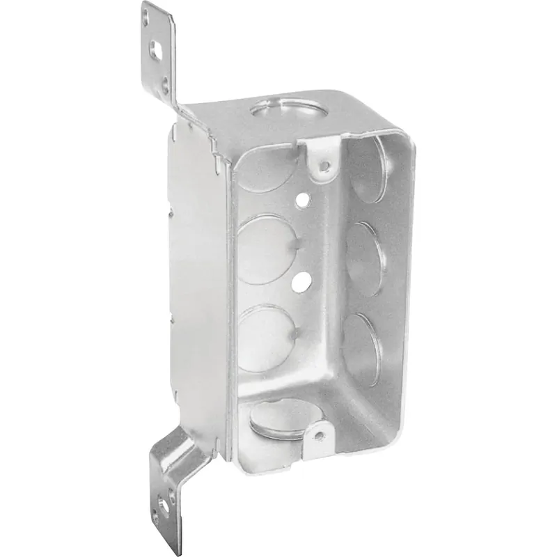 1-gang Steel Drawn Wall Box, Model G19281-f-upc, 13 Cu. In.